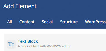 Text Block editor - WYSIWYG