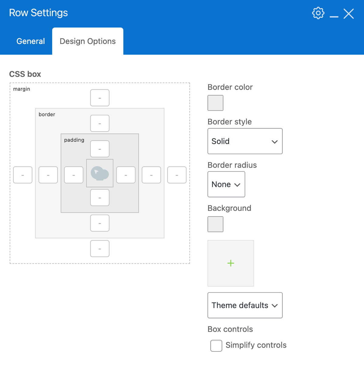 WPBakery Page Builder's design options