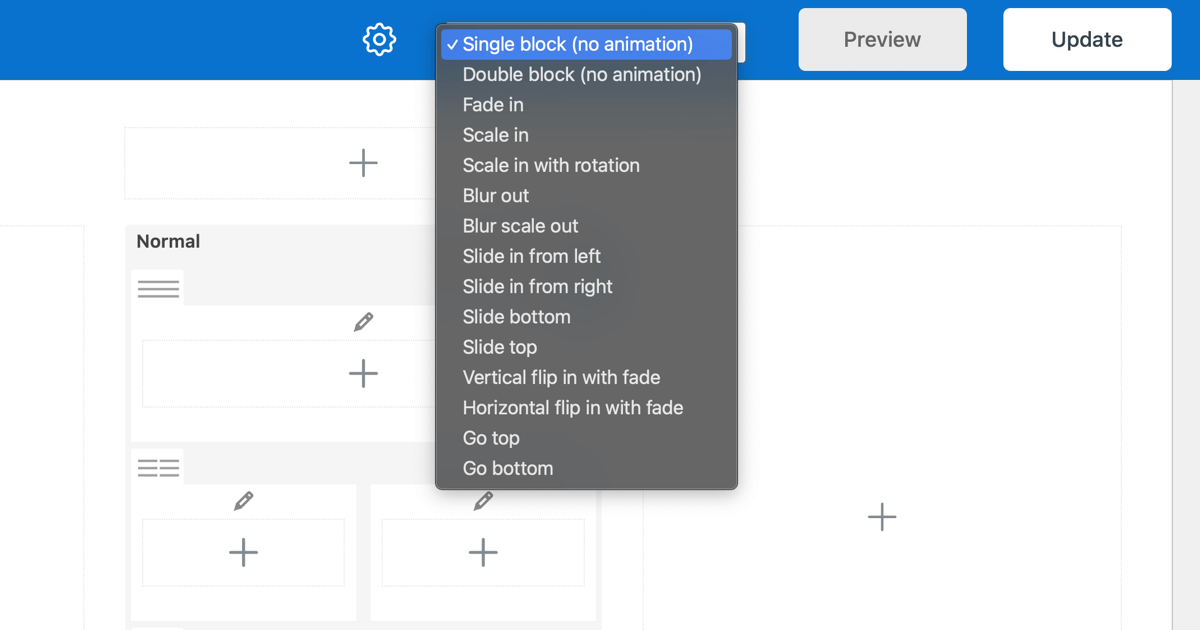 Grid element param window in the WPBakery Page Builder Grid Builder