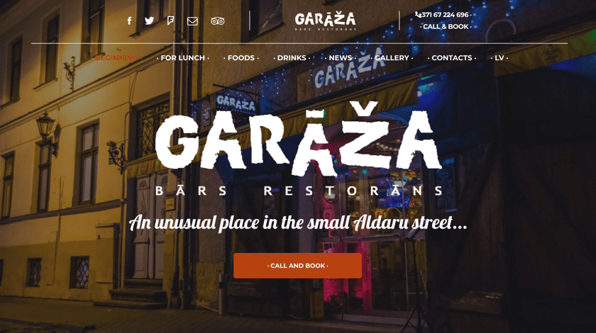 Garaza Bars website made with WPBakery Page Builder for WordPress