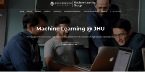 Johns Hopkins Universities Machine Learning Group website