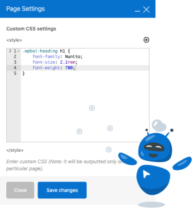 Generate CSS and JS with WPBakery AI