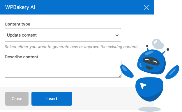 Improve existing content with WPBakery AI