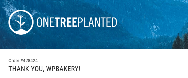 WPBakery's donation to One Tree Planted as part of WP Gives A Hand 2023