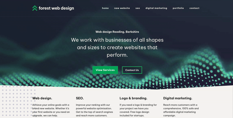 Scroll Back To Top anchor example by Forest Web Design Reading