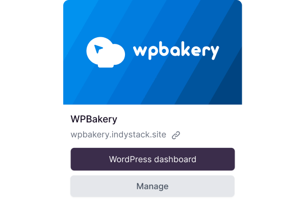 WPBakery hosted on Indystack