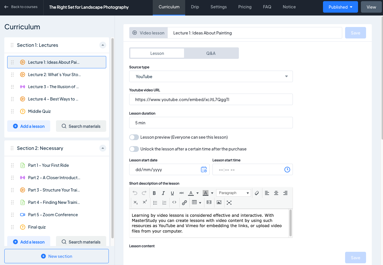 MasterStudy LMS UI