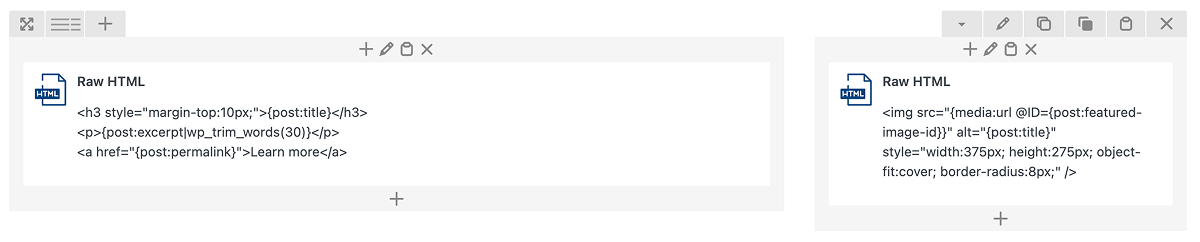 Example of Dynamic Shortcodes use in the WPBakery backend editor