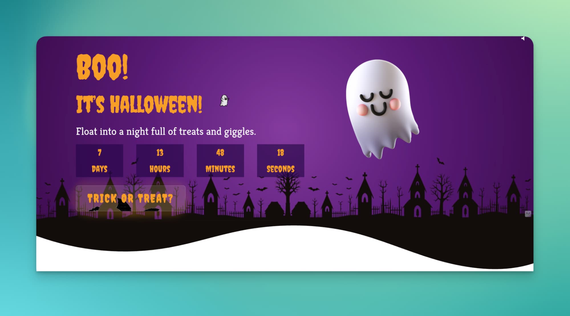 demo design for Halloween by WPBakery