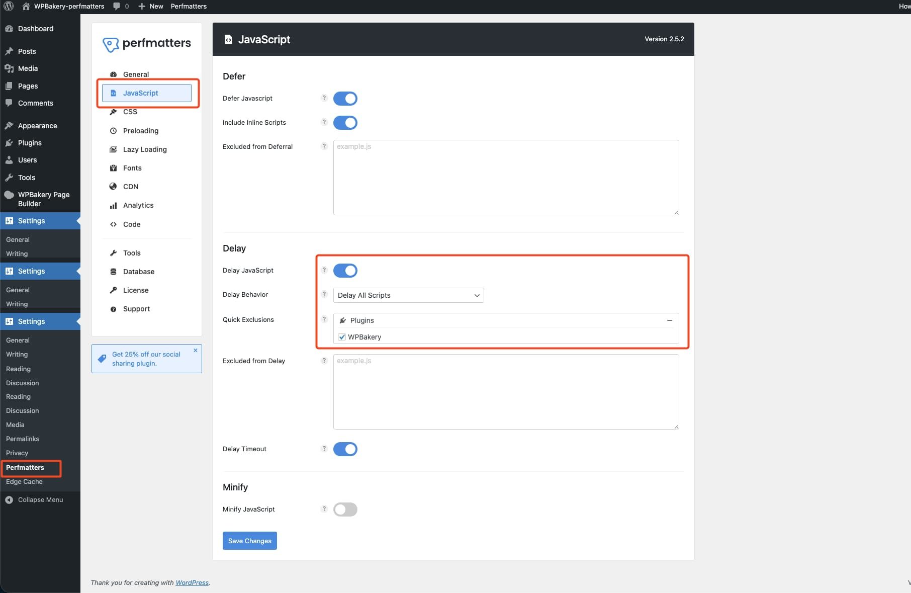 Perfmatters JavaScript optimization Perfmatters JavaScript optimization