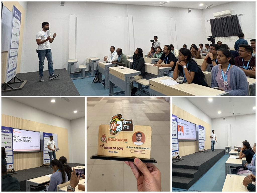 rohan-speaking-at-wordcamp-kolhapur-2026