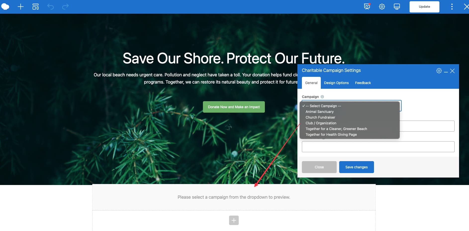 chossing campaign from WPBakery campaign element chossing campaign from WPBakery campaign element