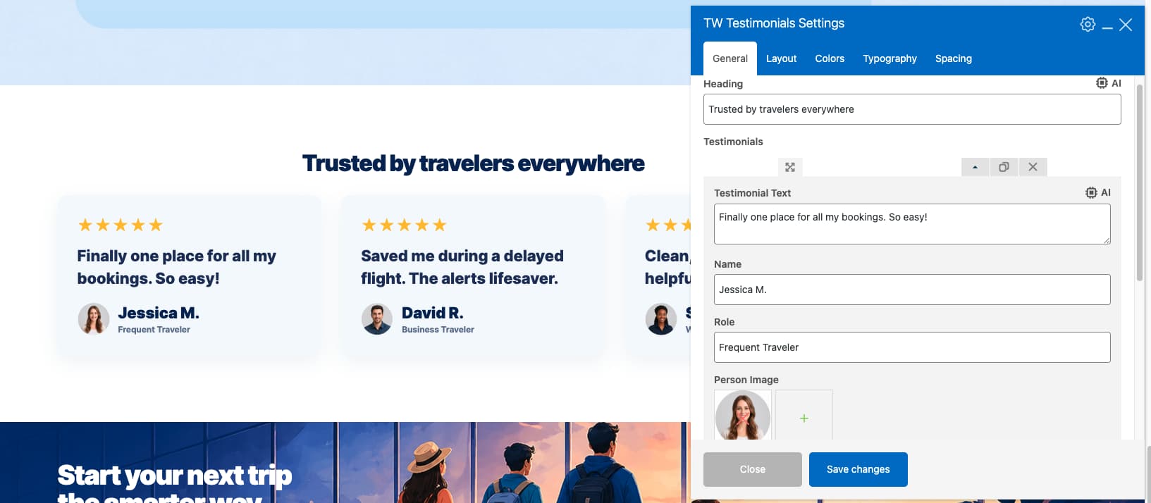 Step 11 - adding call to action sections and footer to the landing page