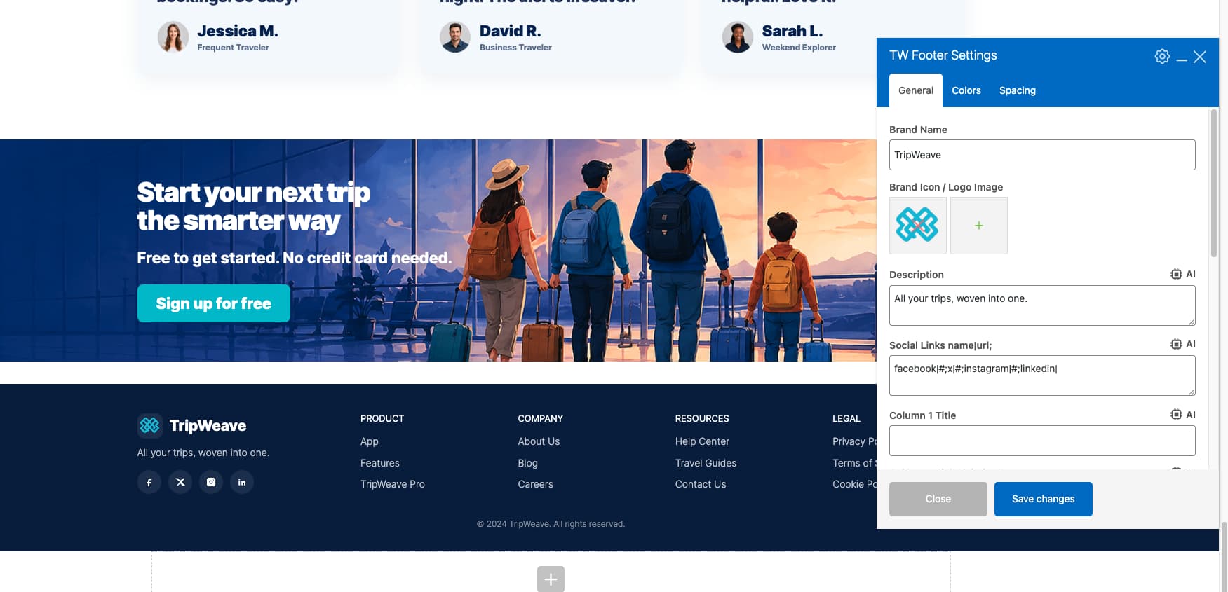footer design