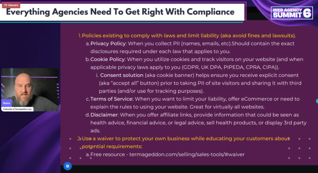 the ultimate compliance cheat sheet web agency summit 2026