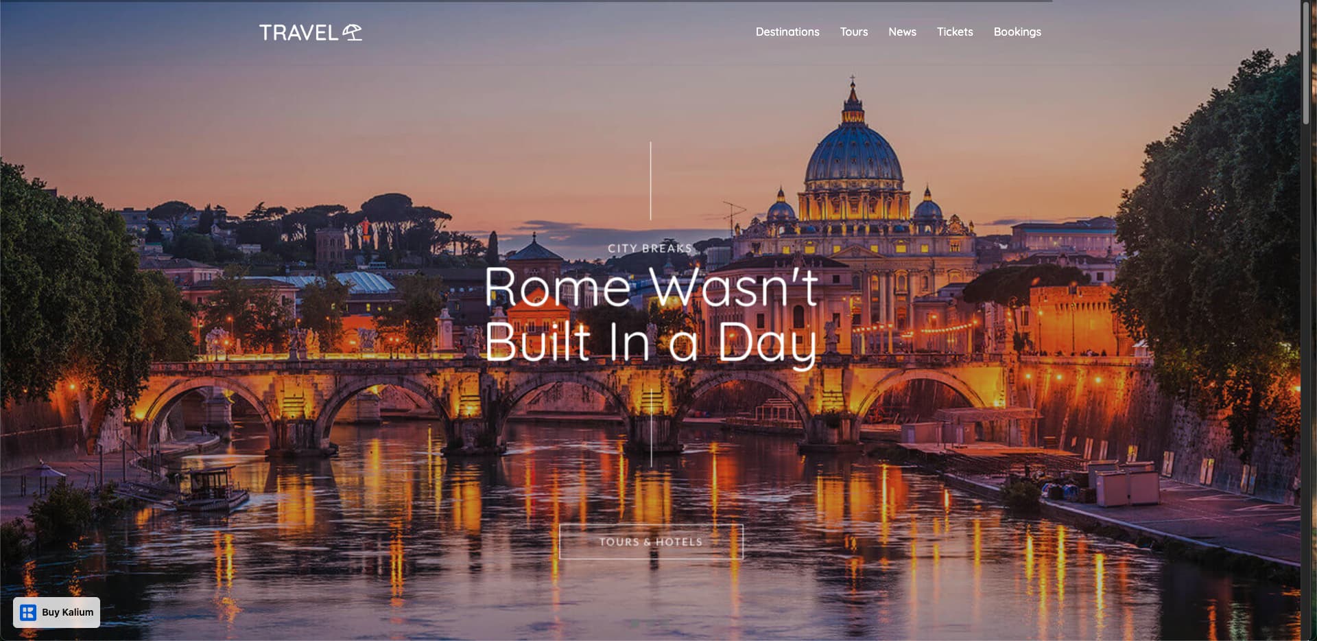 kalium WPBakery Travel theme