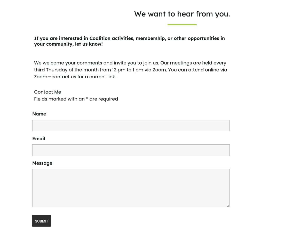 contact form contact form