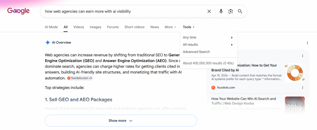 how web agencies can earn more with ai visibility