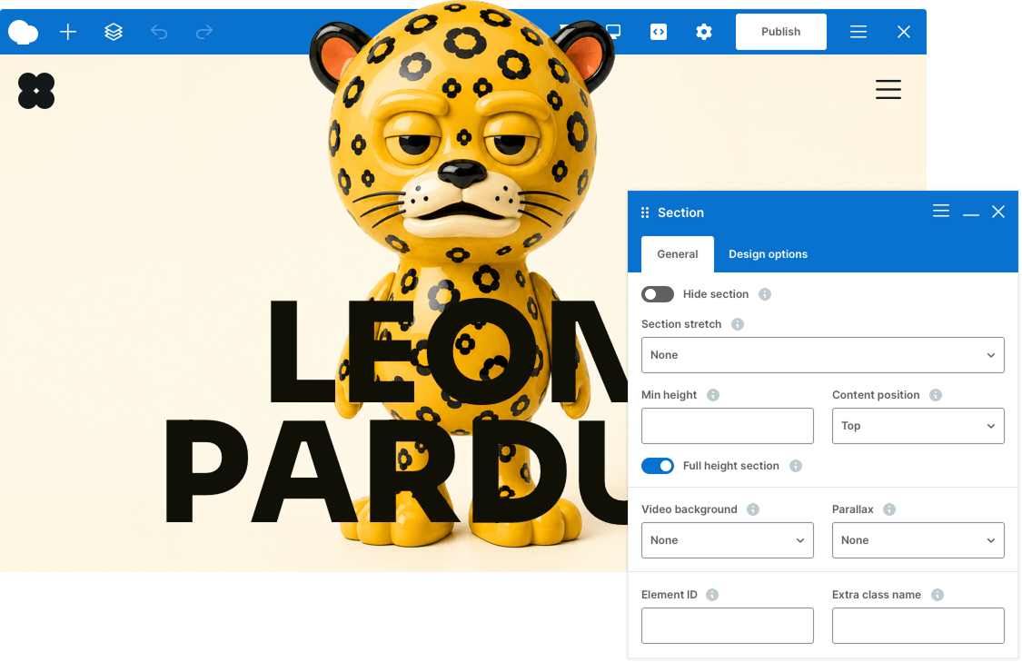 WPBakery 9.0 editor window