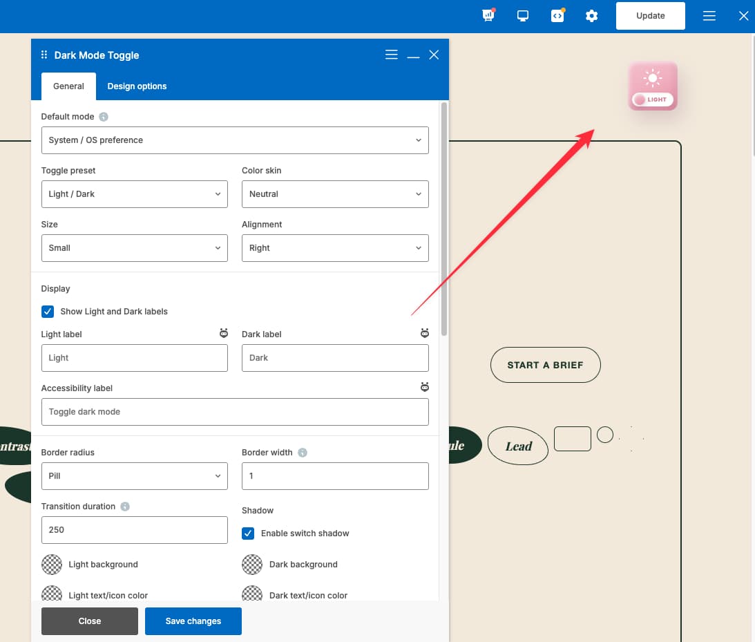 3. Add the element and choose its WPBakery settings and controls 3. Add the element and choose its WPBakery settings and controls