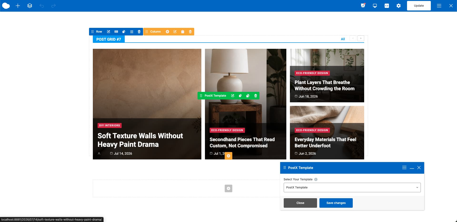 Bonus- Add a PostX Grid template to WPBakery