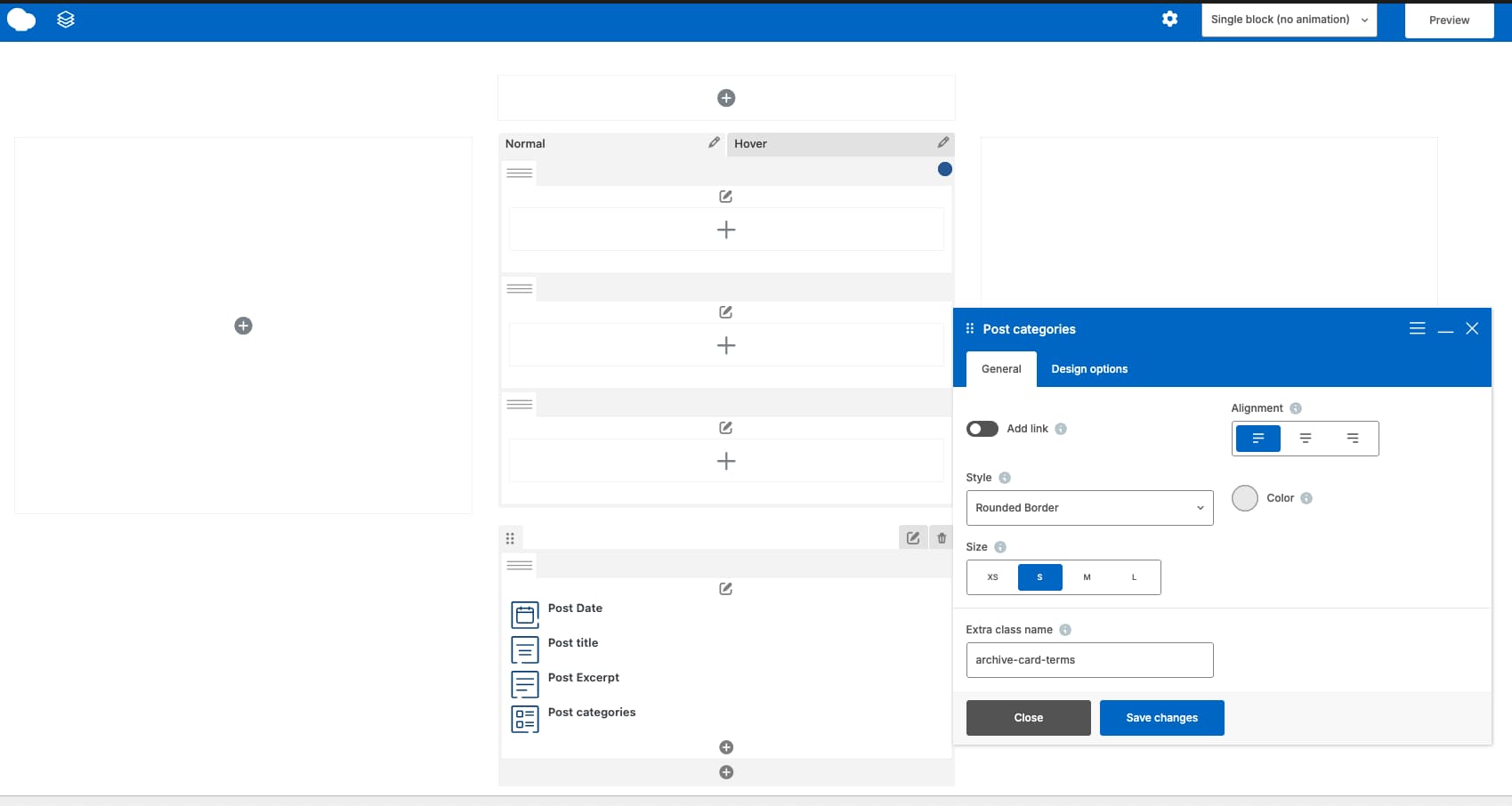 Build the content area for the post archive grid card - WPBakery
